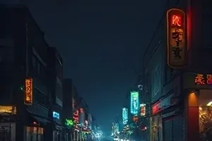 孤岛信号科幻剧封面，海面孤岛与信号塔的黄昏剪影